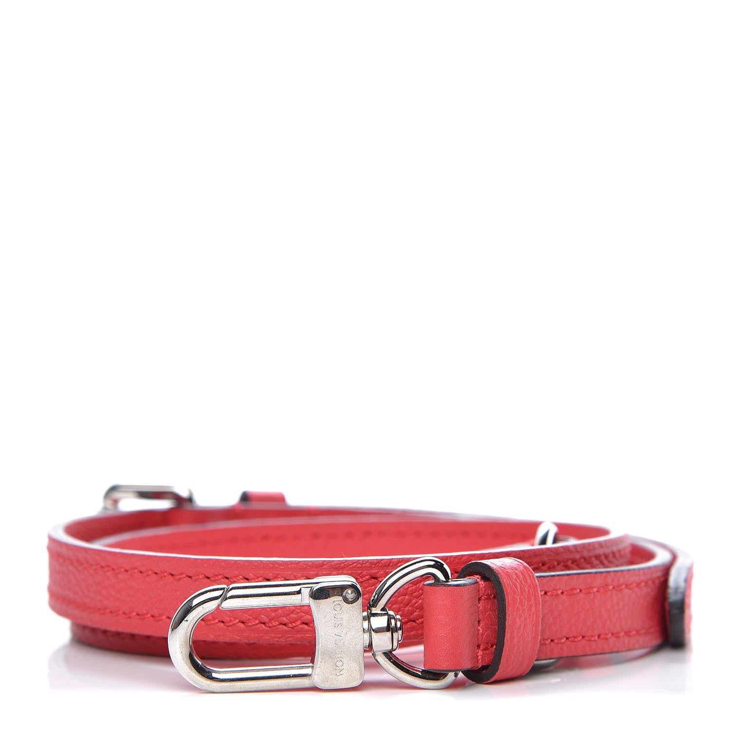 Louis Vuitton Calfskin Pont Neuf MM Adjustable Shoulder Strap Poppy 1 of 3