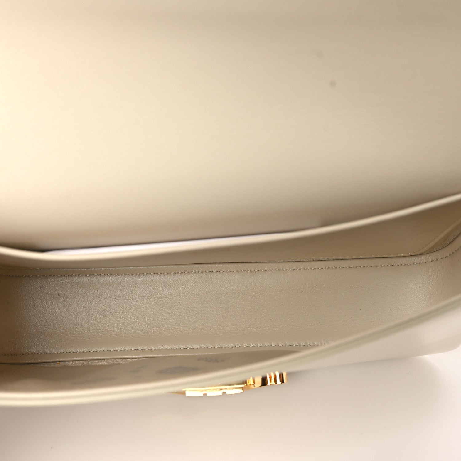 Celine Natural Calfskin Triomphe Shoulder Bag White 5 of 12
