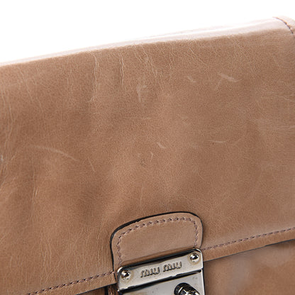 Miu Miu Vitello Shine Crossbody Cipria 11 of 11