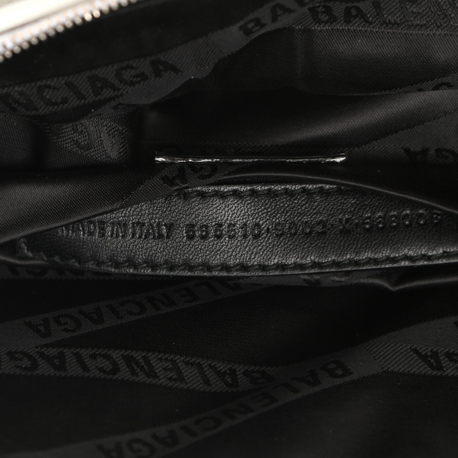 Balenciaga Shiny Goatskin Allover Logo Embossed XXS Souvenir Belt Bag White 7 of 10