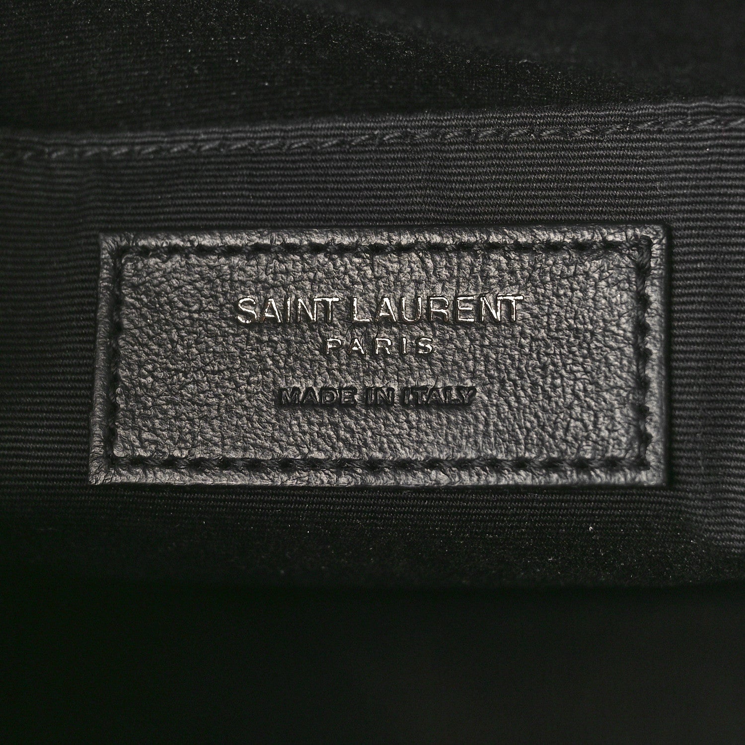 Saint Laurent Calfskin Matelasse Monogram Monochrome Lou Camera Bag Black 6 of 9