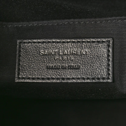 Saint Laurent Calfskin Matelasse Monogram Monochrome Lou Camera Bag Black 6 of 9