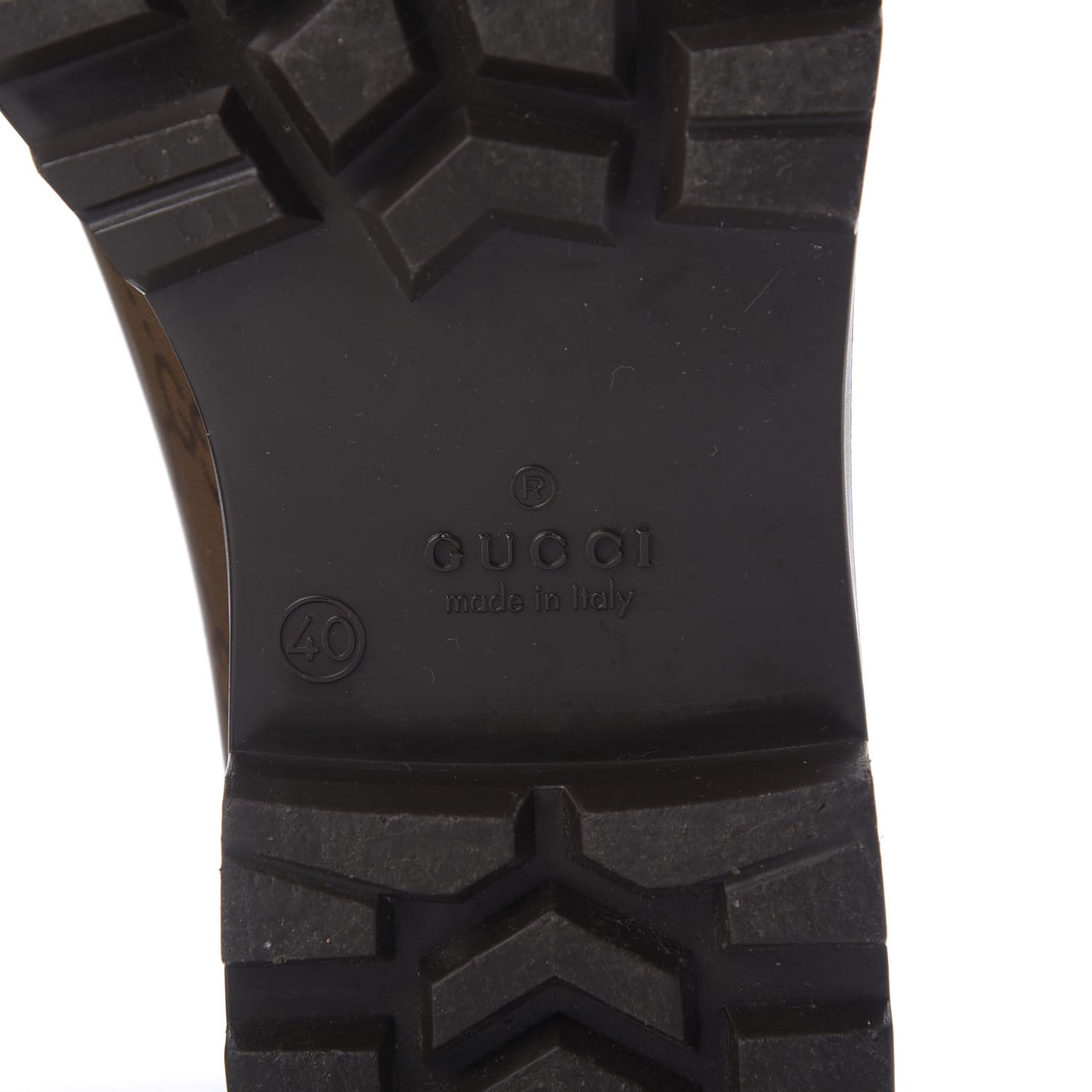 Rubber Monogram Edinburg Rain Boots 40 Transparent Cocoa