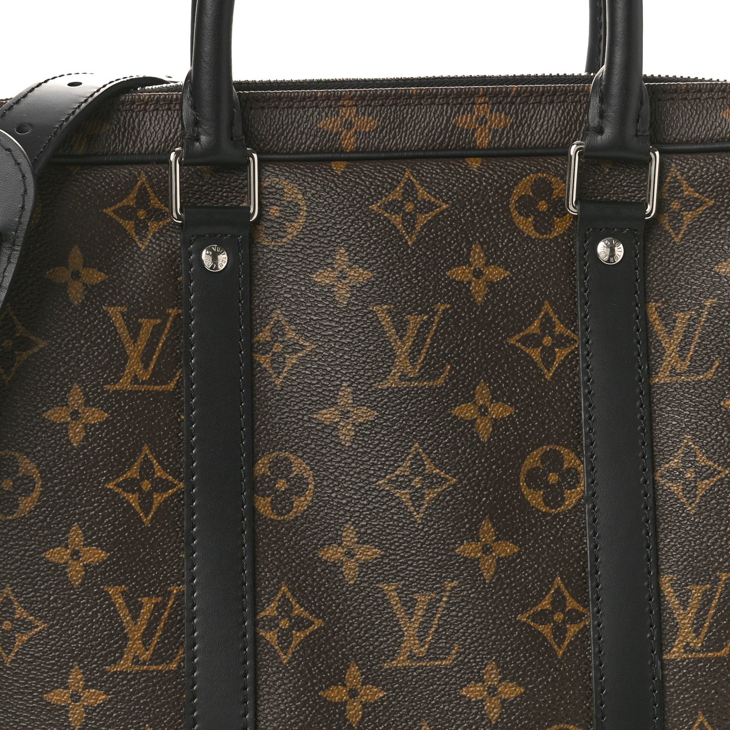 Louis Vuitton Monogram Macassar Porte-Documents Voyage PM 7 of 9