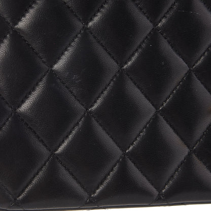 Chanel Lambskin Quilted Medium Double Flap Black 13 of 13