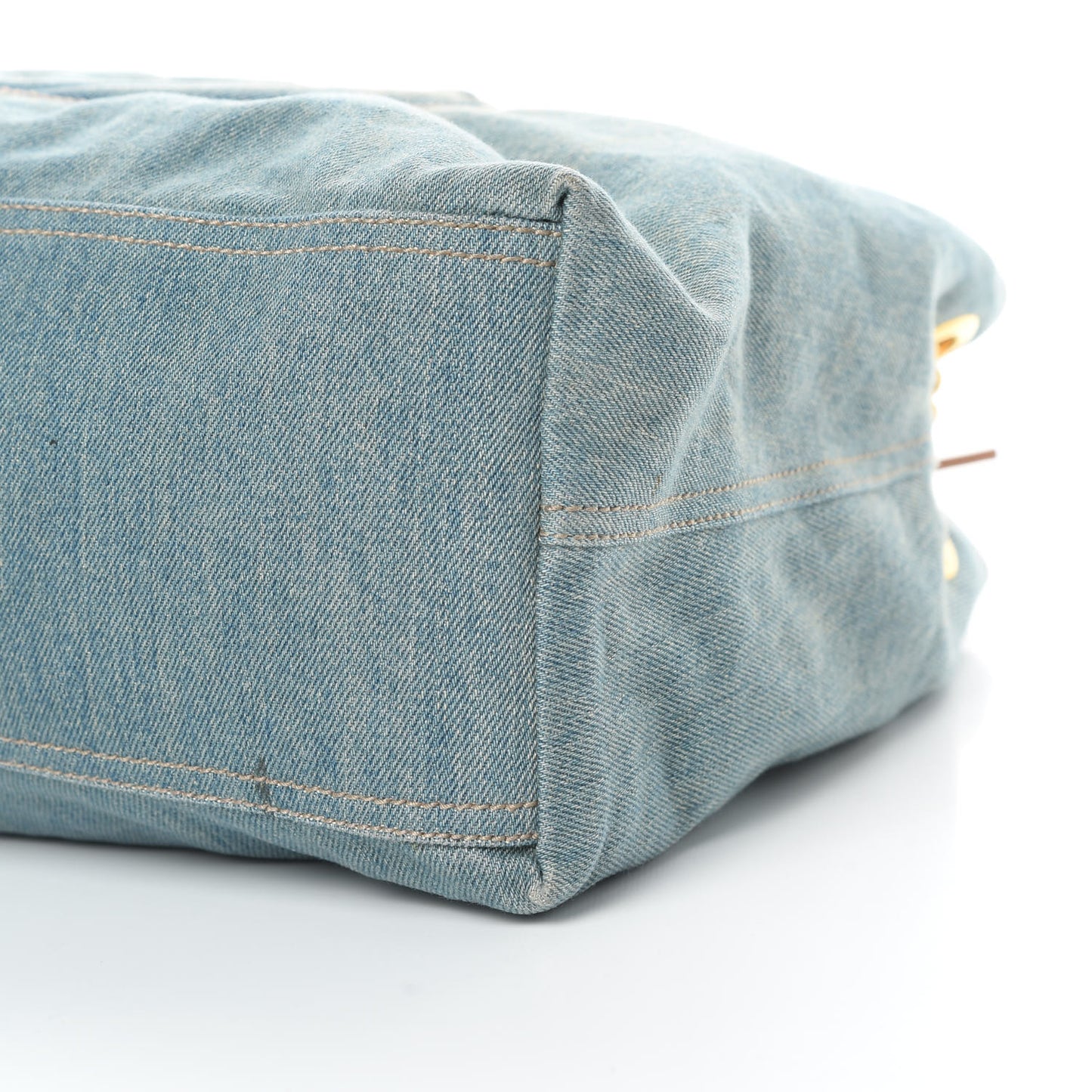 Denim Medium Soho Chain Shoulder Bag Blue