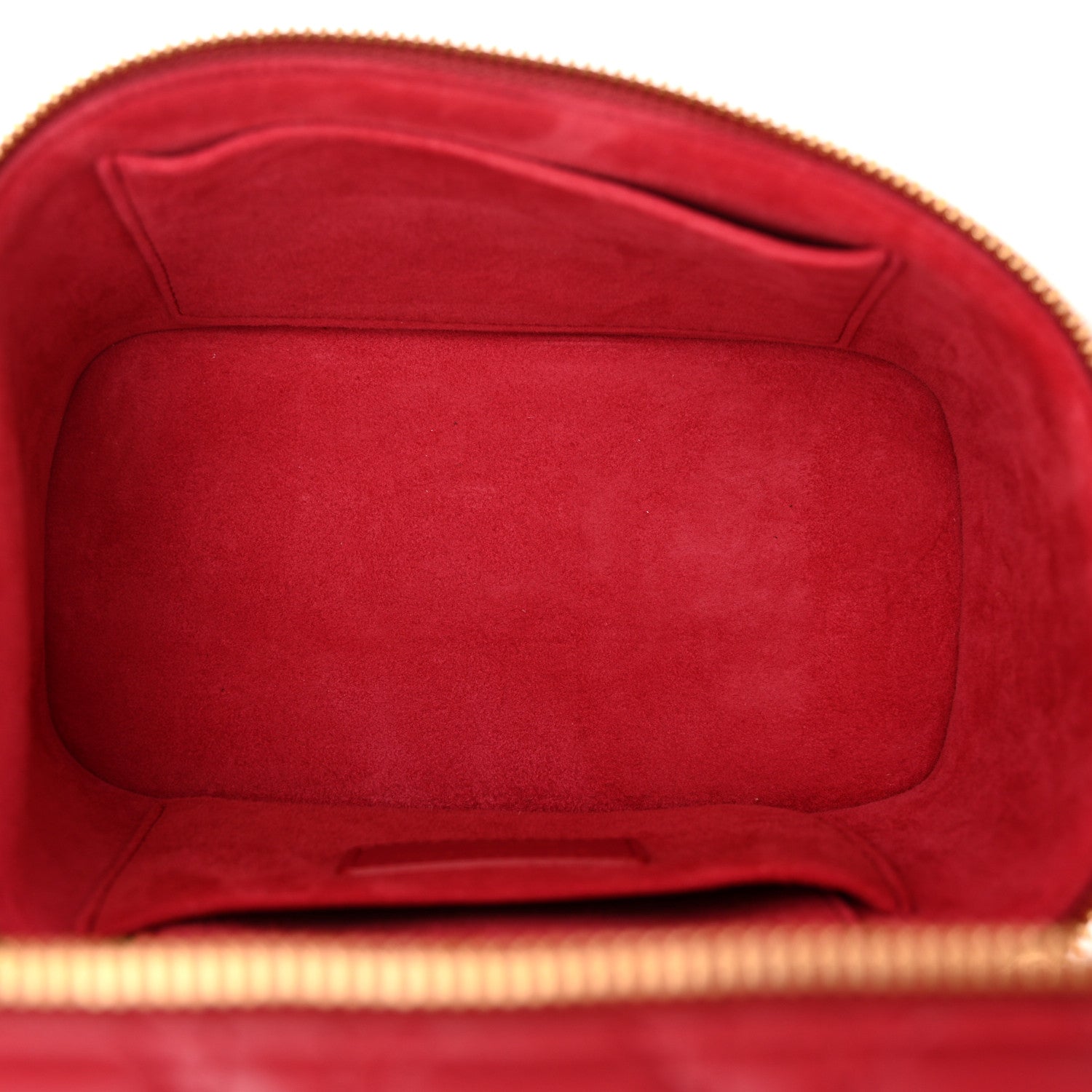 Christian Dior Lambskin Cannage Small Diortravel Vanity Case Red 5 of 9