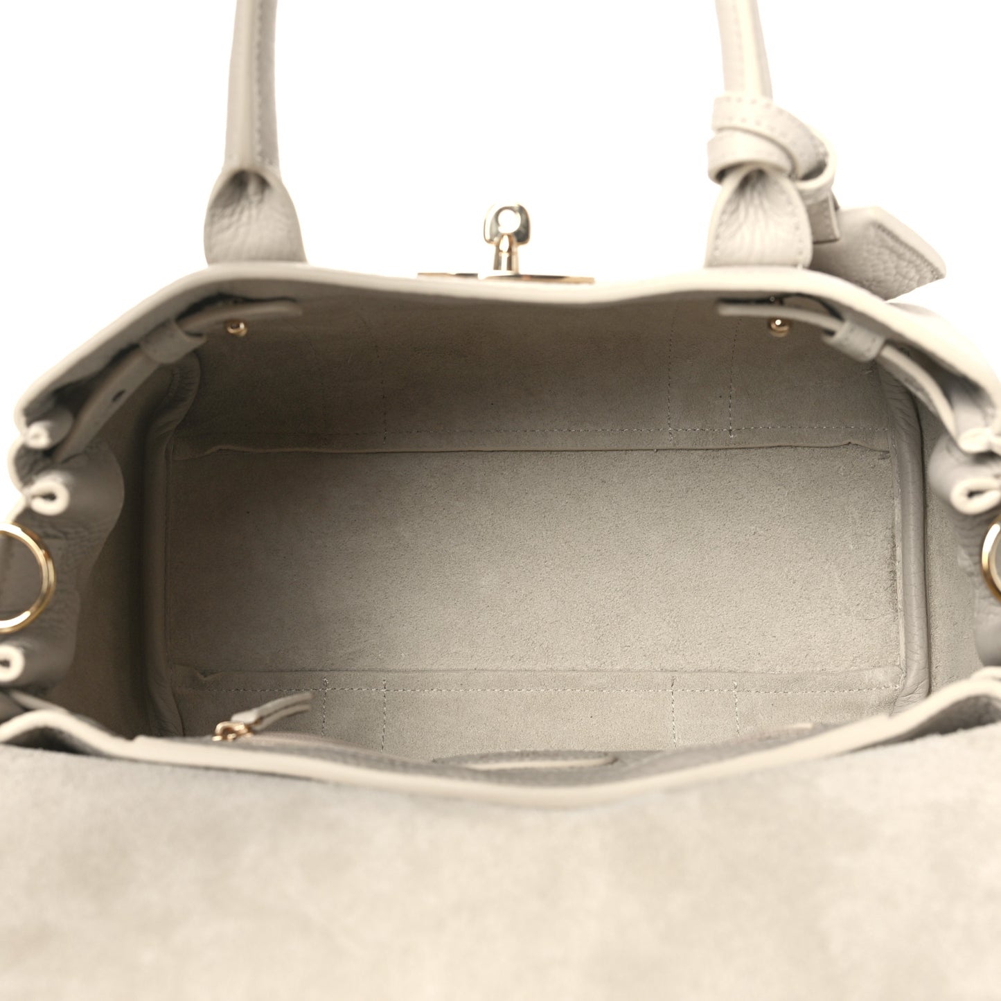 Heavy Grain Small Bayswater Satchel Chalk