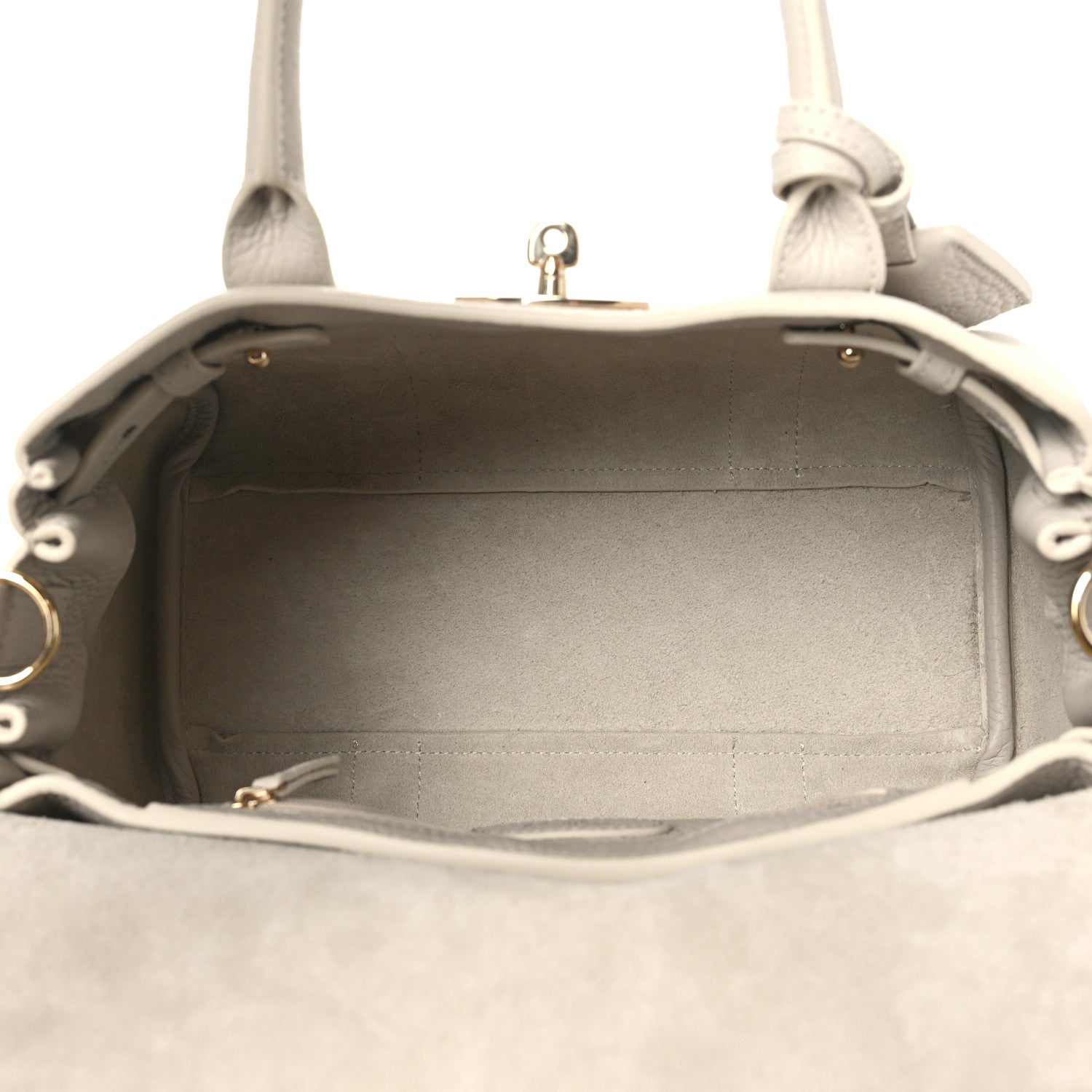 Mulberry Heavy Grain Small Bayswater Satchel Chalk 5 of 9