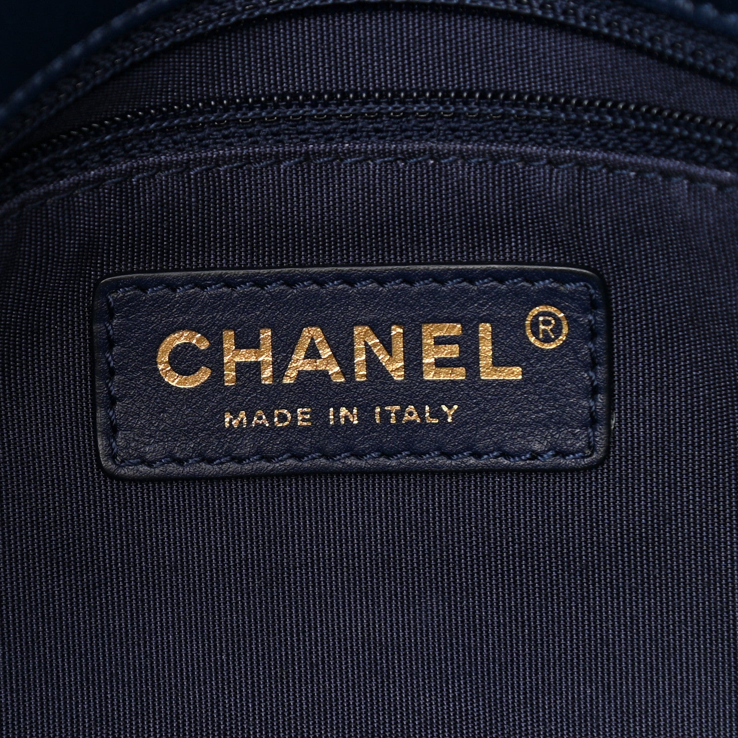 Chanel Lambskin Chevron Quilted Mini Chain Around Rectangular Flap Blue 6 of 10