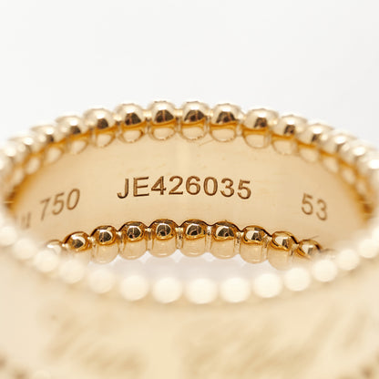 Van Cleef & Arpels 18K Yellow Gold Perlee Signature Ring 53 6.25 6 of 8