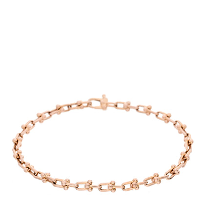Tiffany 18K Rose Gold HardWear Micro Link Bracelet 1 of 4