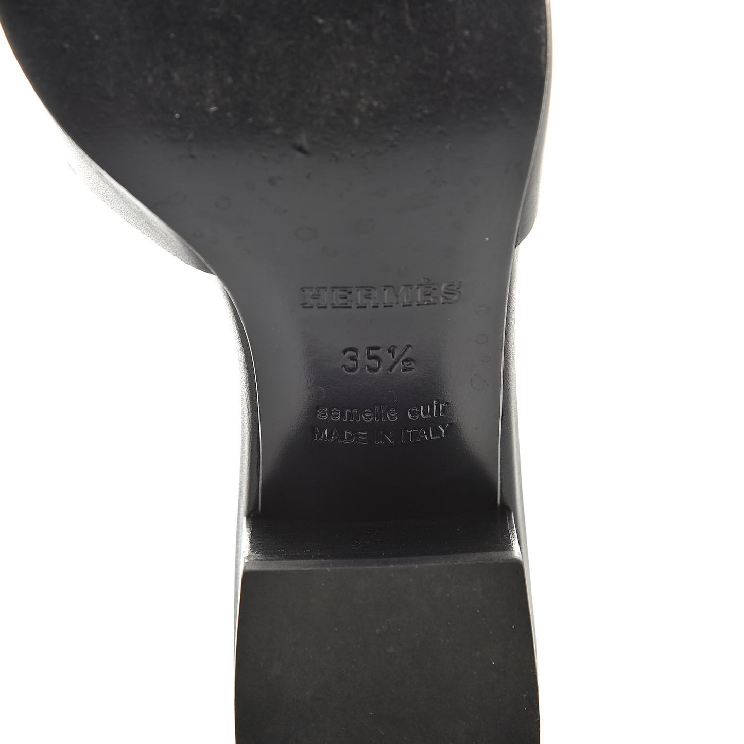 Calfskin Mona Sandals 35.5 Black