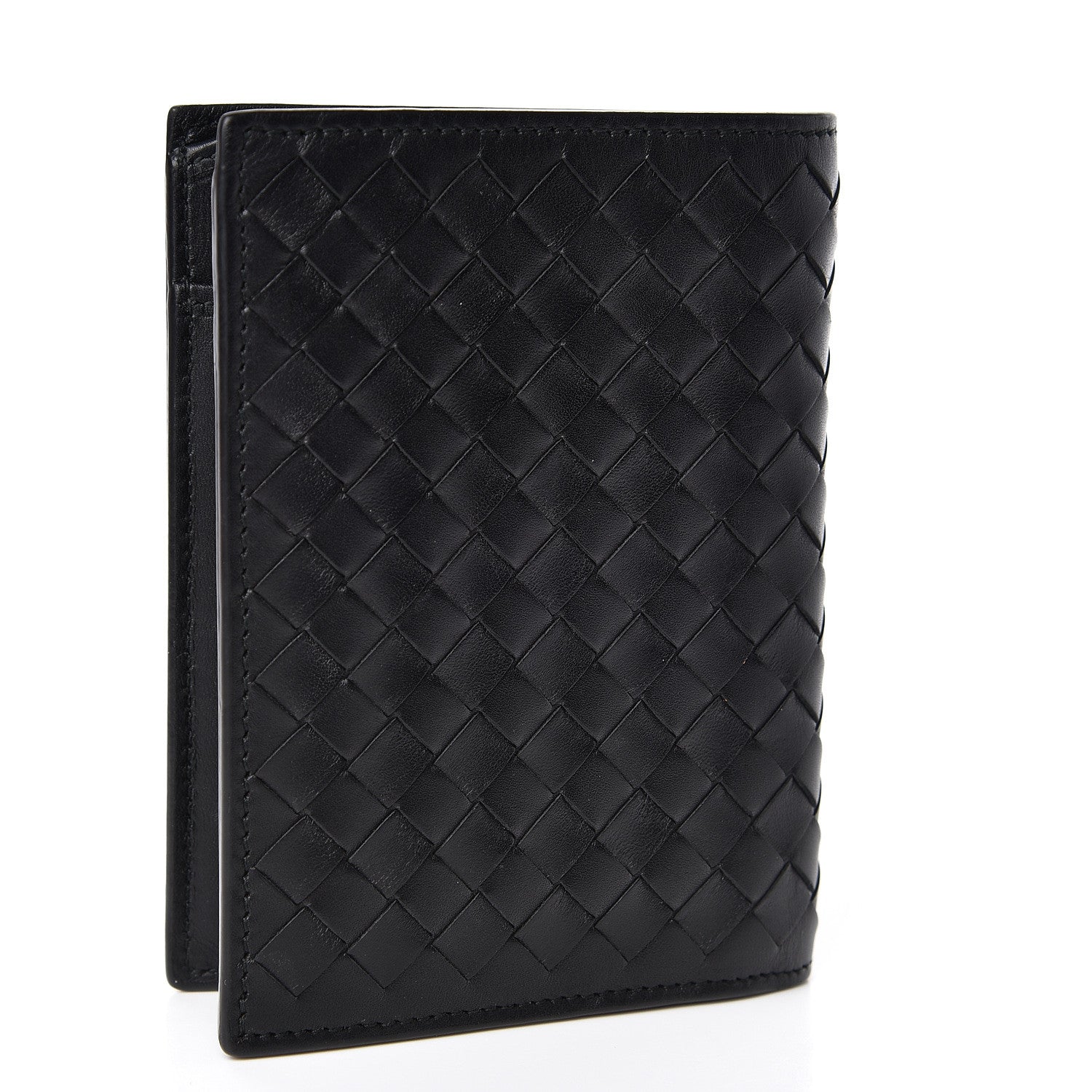 Bottega Veneta Nappa Intrecciato Bi-Fold Wallet Black 3 of 7