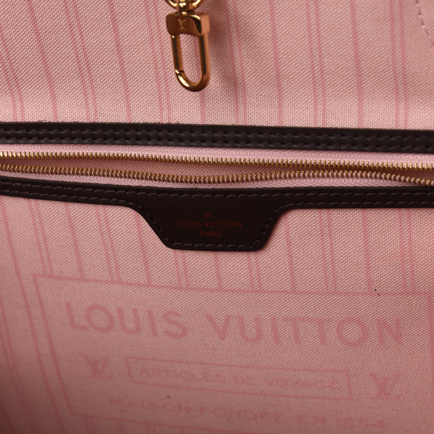 Louis Vuitton Damier Ebene Neo Neverfull MM Rose Ballerine 6 of 10