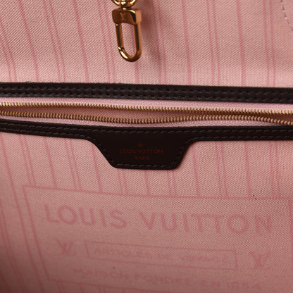 Louis Vuitton Damier Ebene Neo Neverfull MM Rose Ballerine 6 of 10