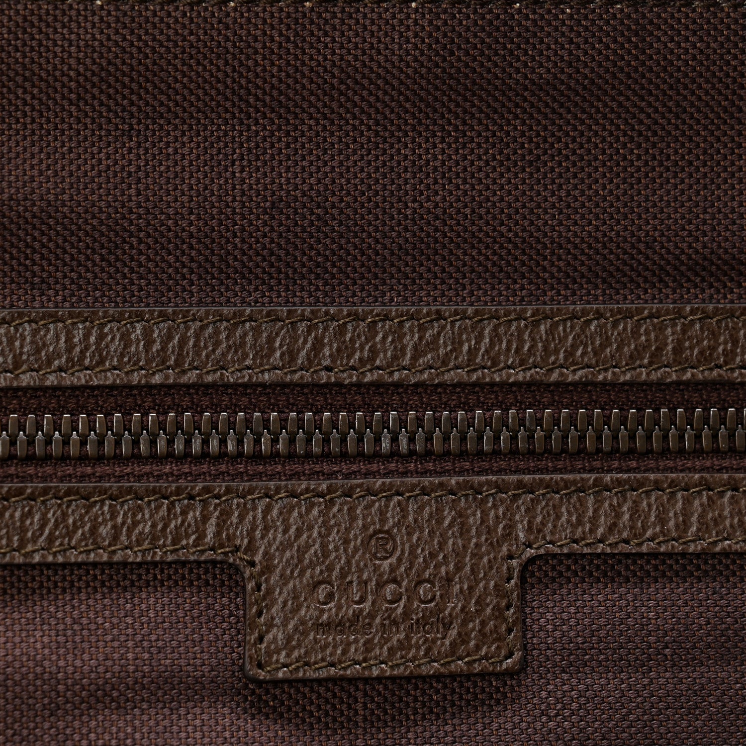 Gucci GG Supreme Monogram Web Savoy Garment Bag Beige Ebony New Acero 5 of 10