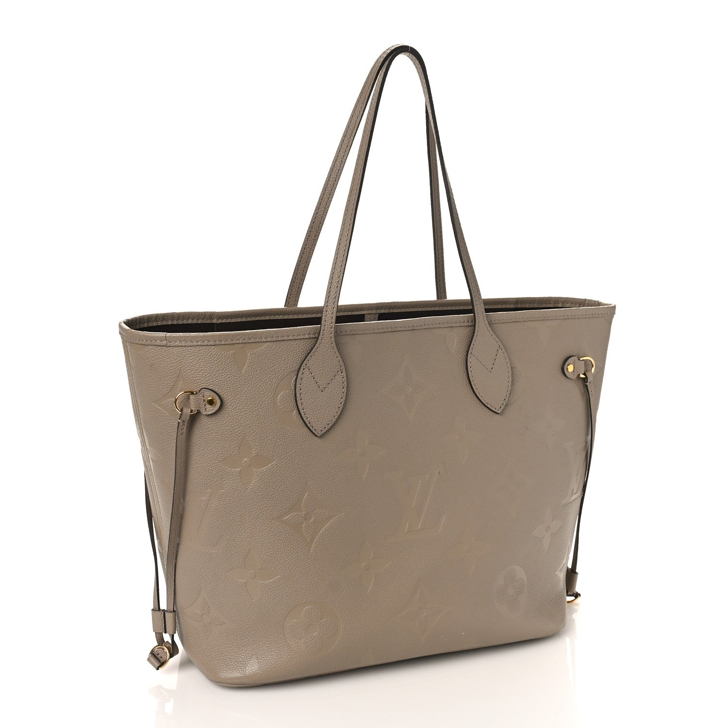 Louis Vuitton Empreinte Monogram Giant Neverfull MM Tourterelle 4 of 9