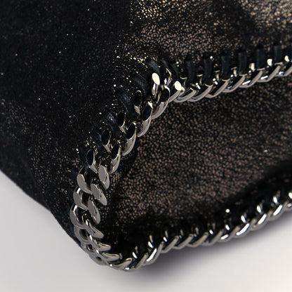 Stella McCartney Metallic Shaggy Deer Falabella Fold Over Tote Black 11 of 13