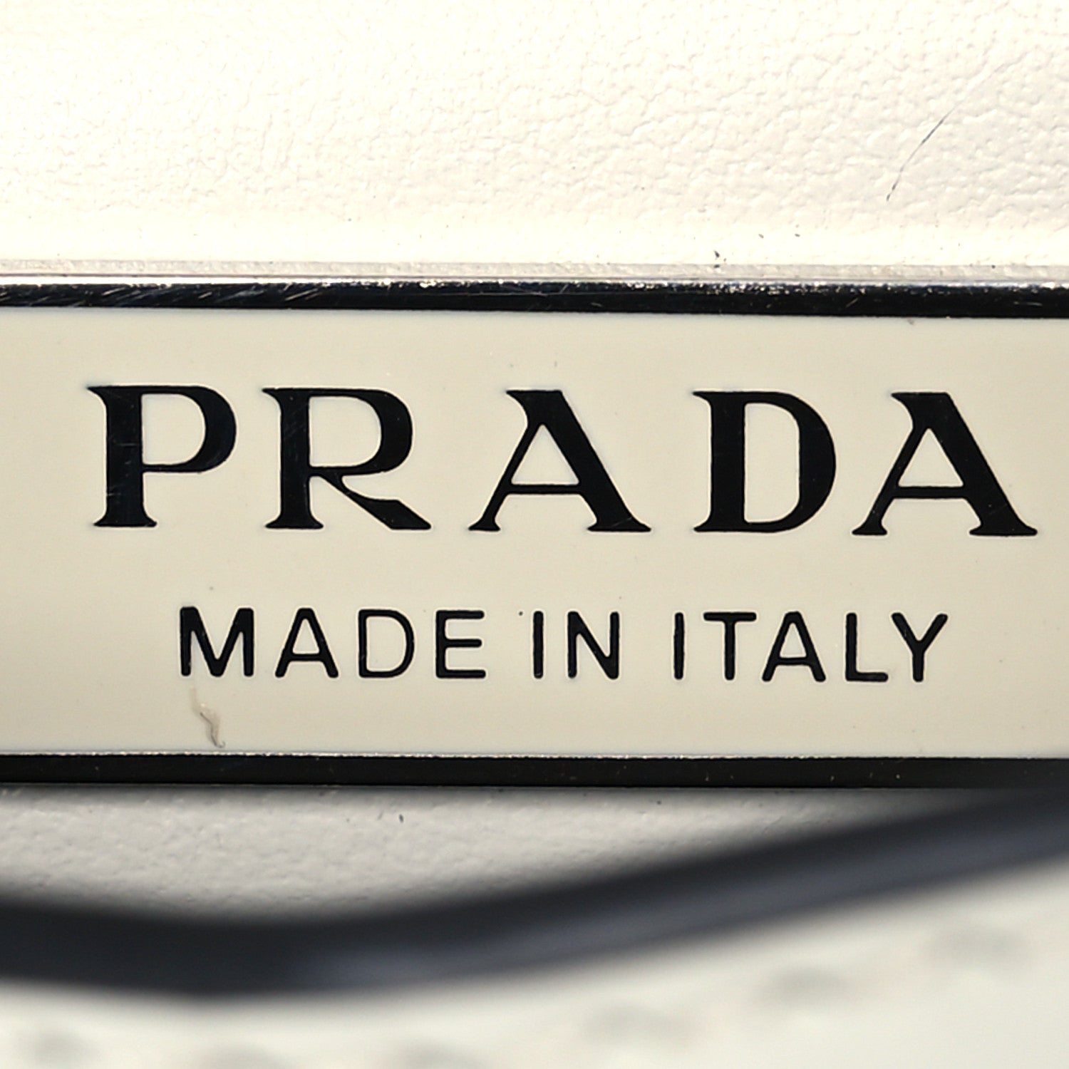 Prada Spazzolato Flap Slide Chain Shoulder Bag White 6 of 13