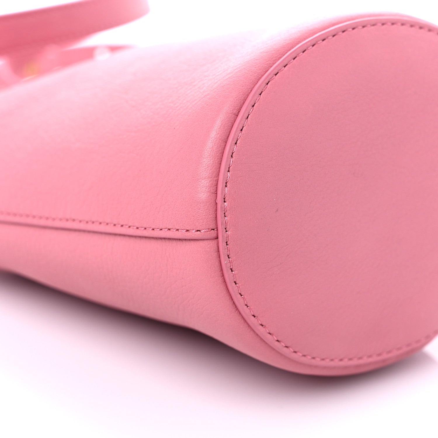 Mansur Gavriel Pebbled Calfskin Mini Zip Bucket Bag Pink 7 of 11