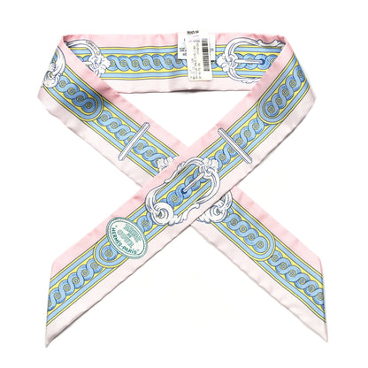 Hermes Silk Bride De Cour Twilly Rose Pale Ciel 2 of 3
