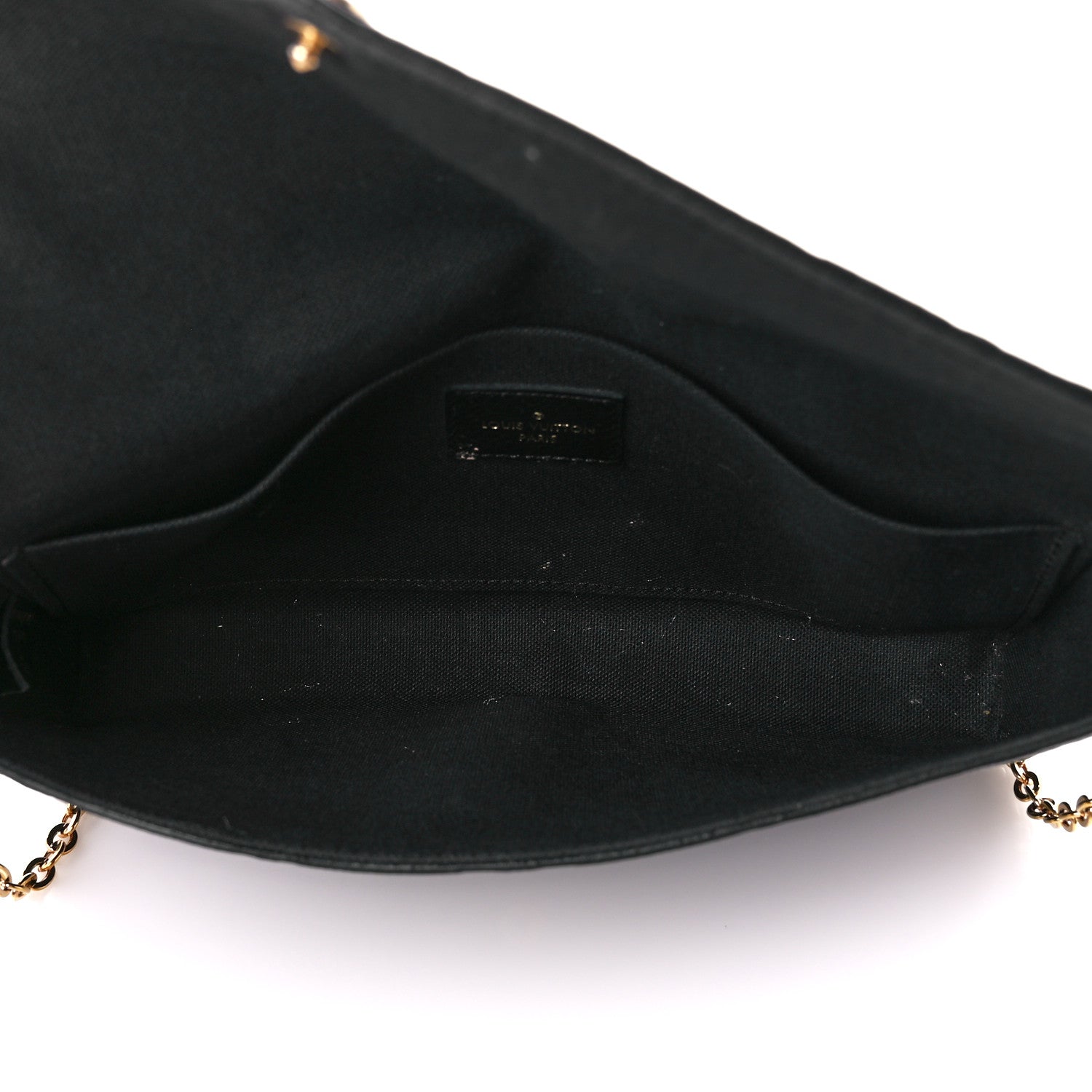 Louis Vuitton Empreinte Pochette Felicie Chain Wallet Black 5 of 10