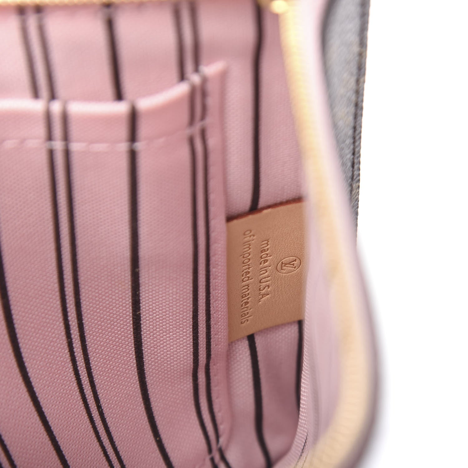Louis Vuitton Monogram Neverfull MM GM Pochette Rose Ballerine 7 of 9