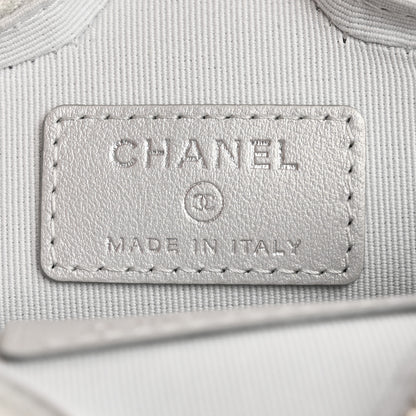 Chanel Metallic Lambskin Walk Of Fame Star Clip On Coin Purse Silver 6 of 7