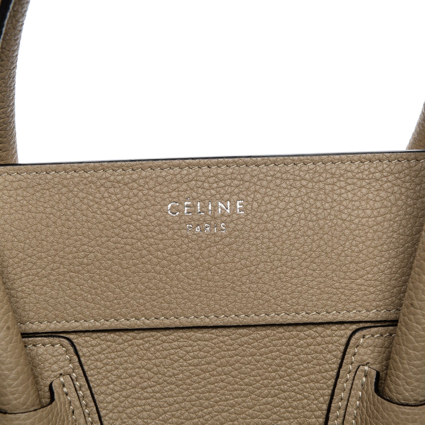 Drummed Calfskin Mini Luggage Dune