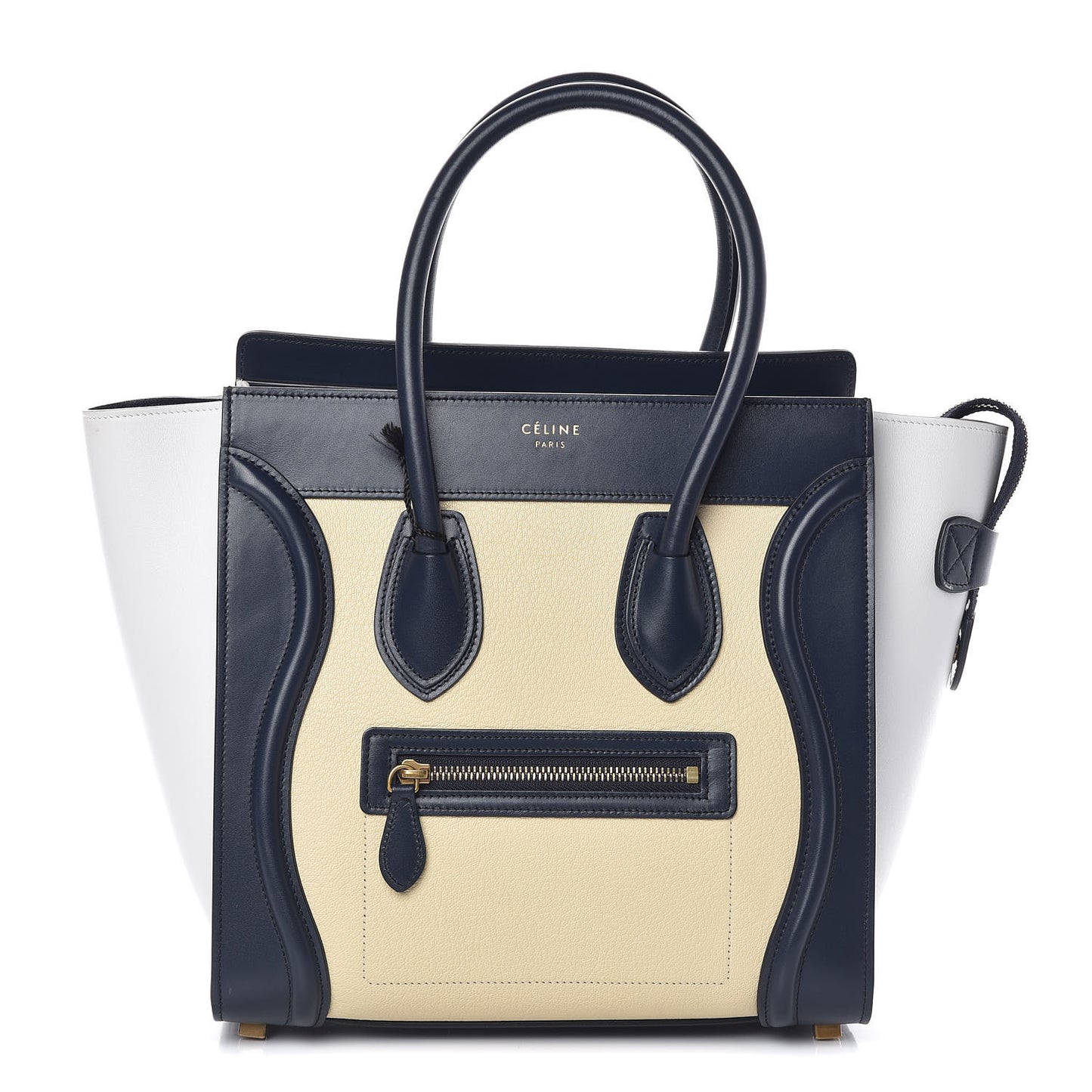 Goatskin Smooth Calfskin Micro Tri-Color Luggage Firefly