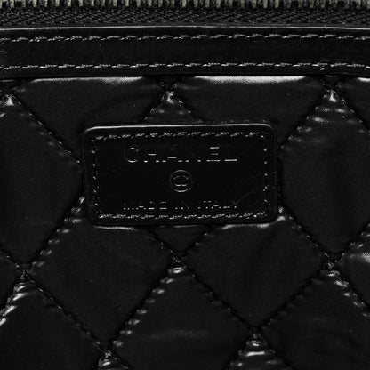 Chanel Calfskin Large Feministe Maize Feminine Pouch Clutch Black 6 of 7