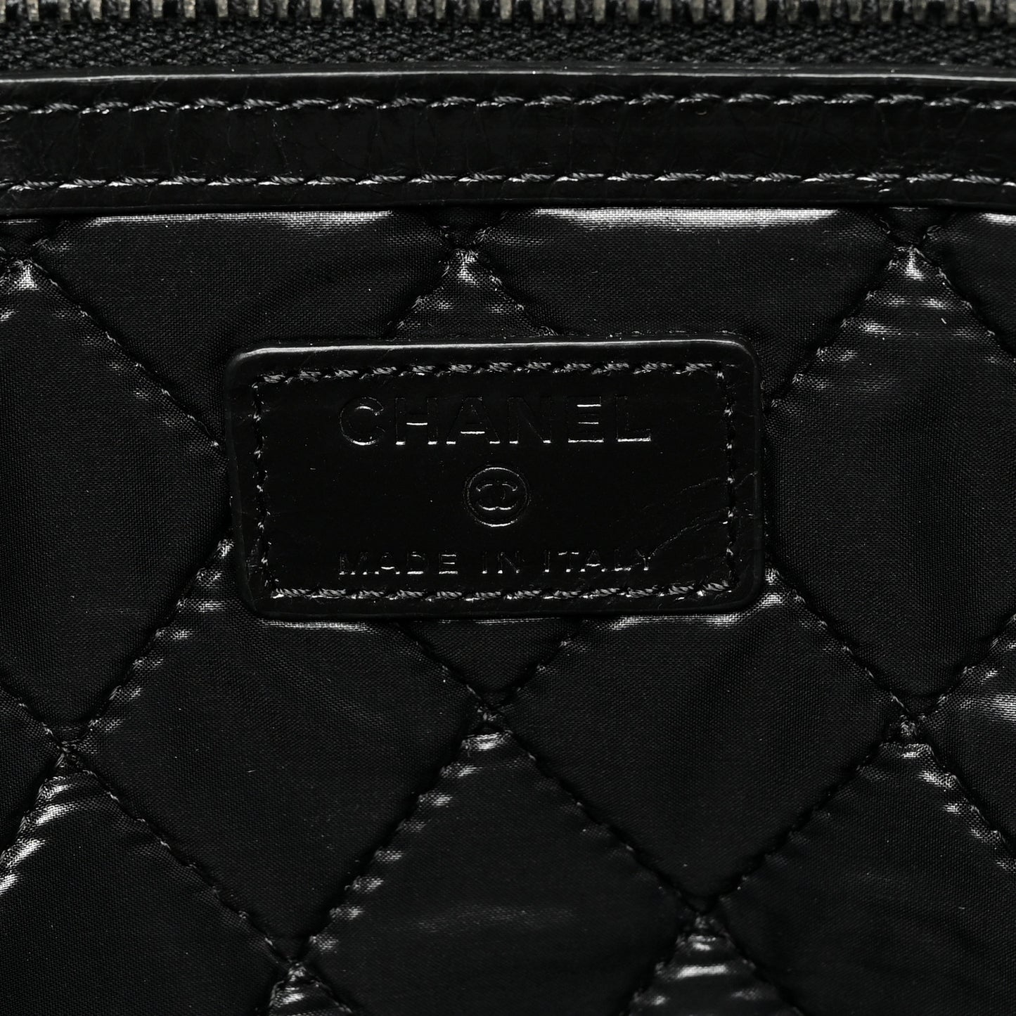 Calfskin Large Feministe Maize Feminine Pouch Clutch Black