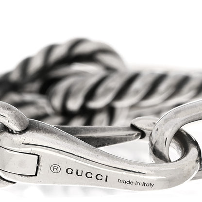 Gucci Sterling Silver G Horse Rope Bracelet 3 of 3