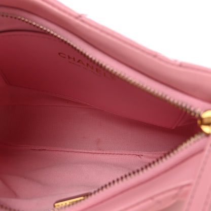 Chanel Lambskin Quilted CC Links Hobo Light Pink 5 of 10
