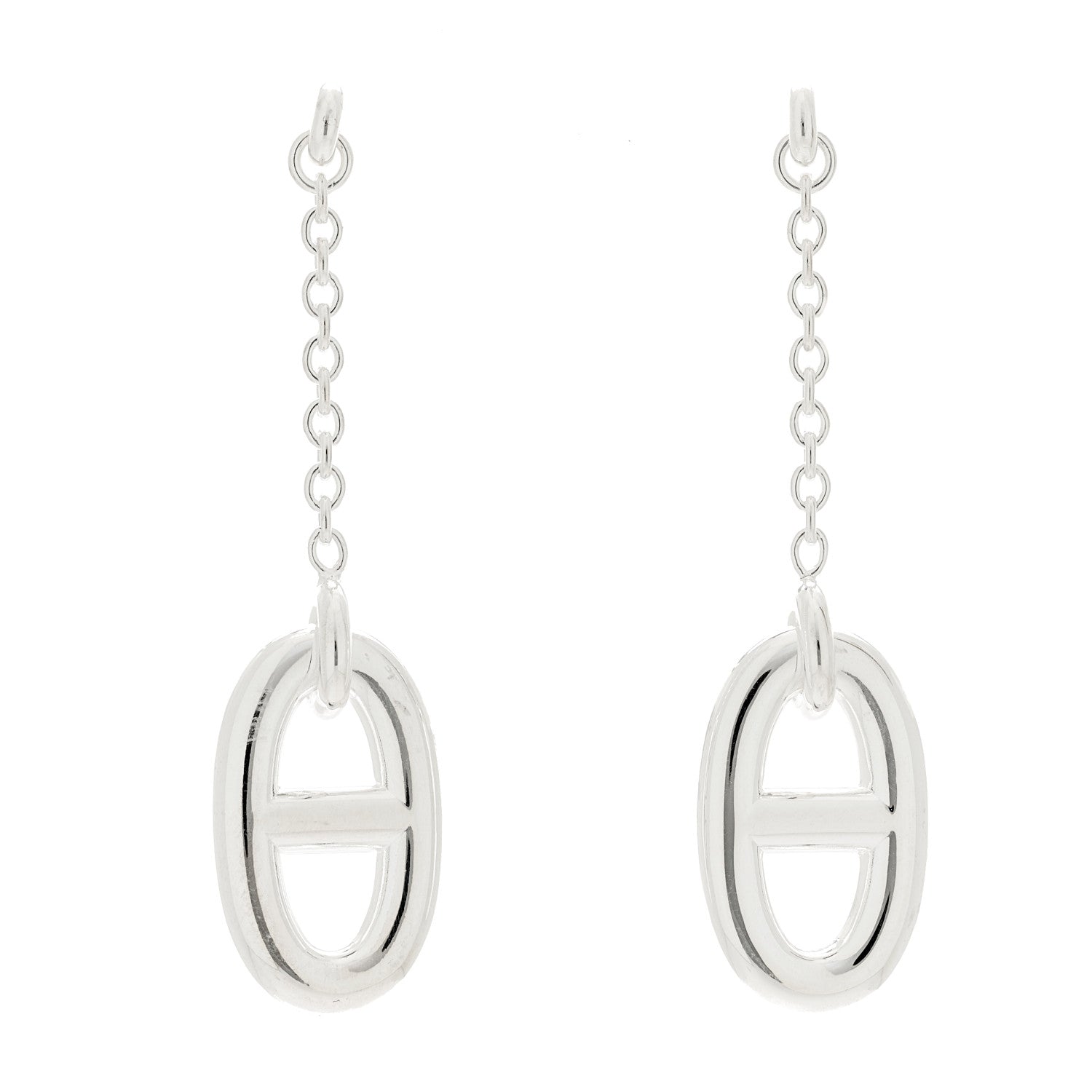 Hermes Sterling Silver Farandole Drop Earrings 1 of 5