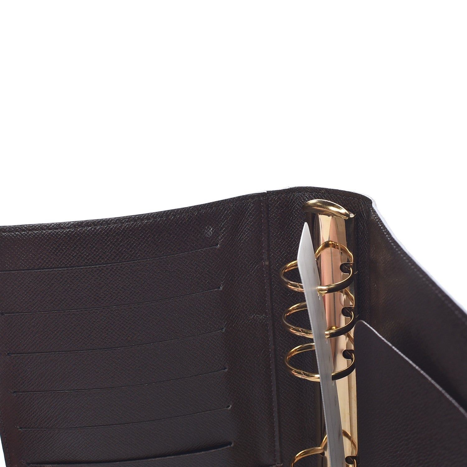 Louis Vuitton Damier Ebene Medium Ring Agenda Cover 13 of 15