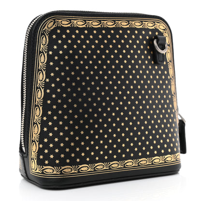 Gucci X SEGA Calfskin GUCCY Stars Mini Dome Shoulder Bag Black Gold 3 of 10