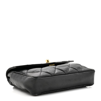 Chanel Lambskin Quilted Flap Waist Belt Bag 75 30 Black 4 of 14
