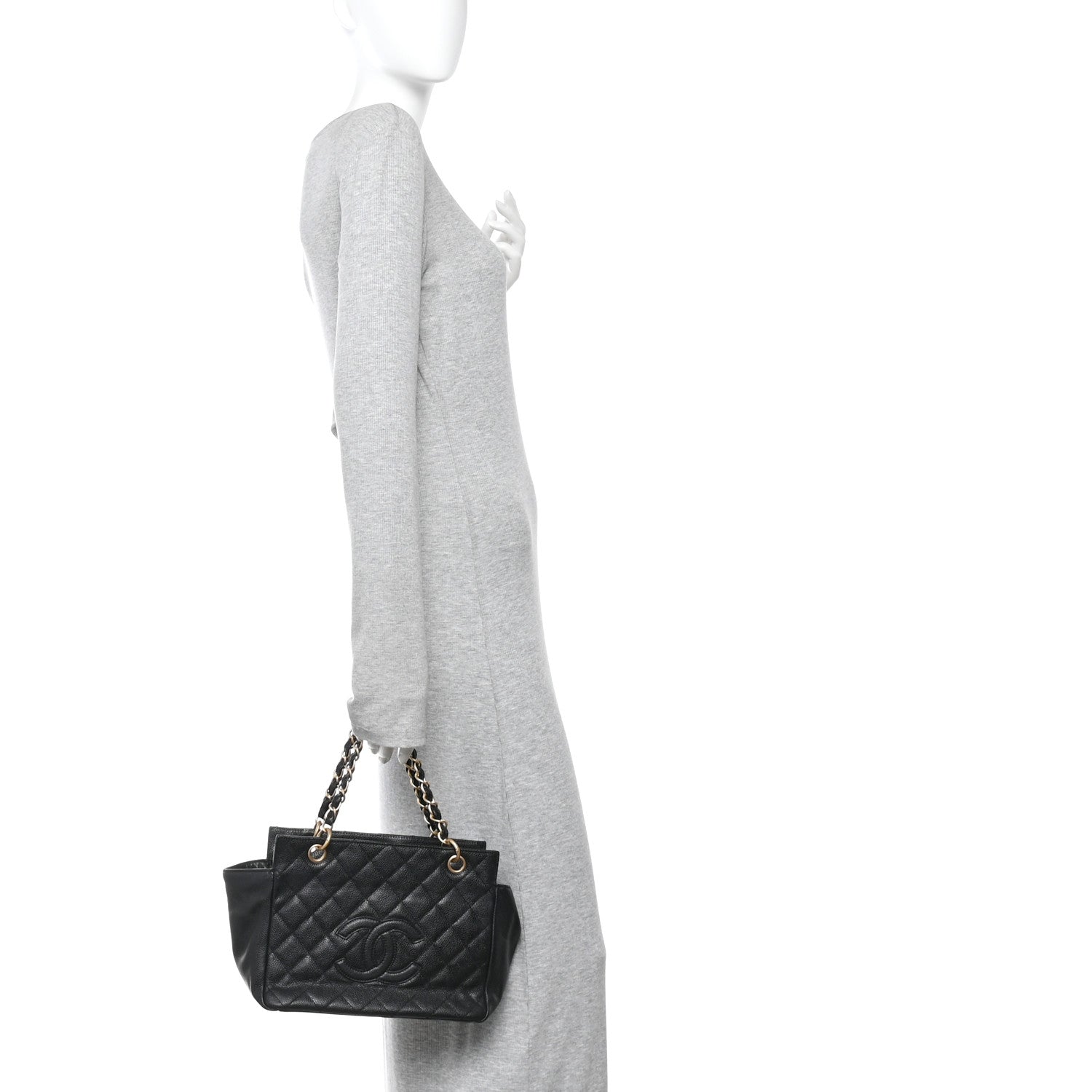 Chanel Caviar Quilted Petit Timeless Tote PTT Black 2 of 13