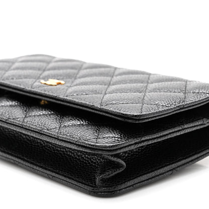Chanel Caviar Quilted Wallet on Chain WOC Black 11 of 11