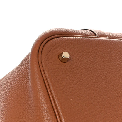 Hermes Taurillon Clemence Picotin Lock 26 GM Gold 7 of 12