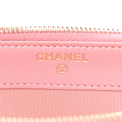 Chanel Iridescent Caviar Quilted Small Clutch With Chain Pink 5 of 10