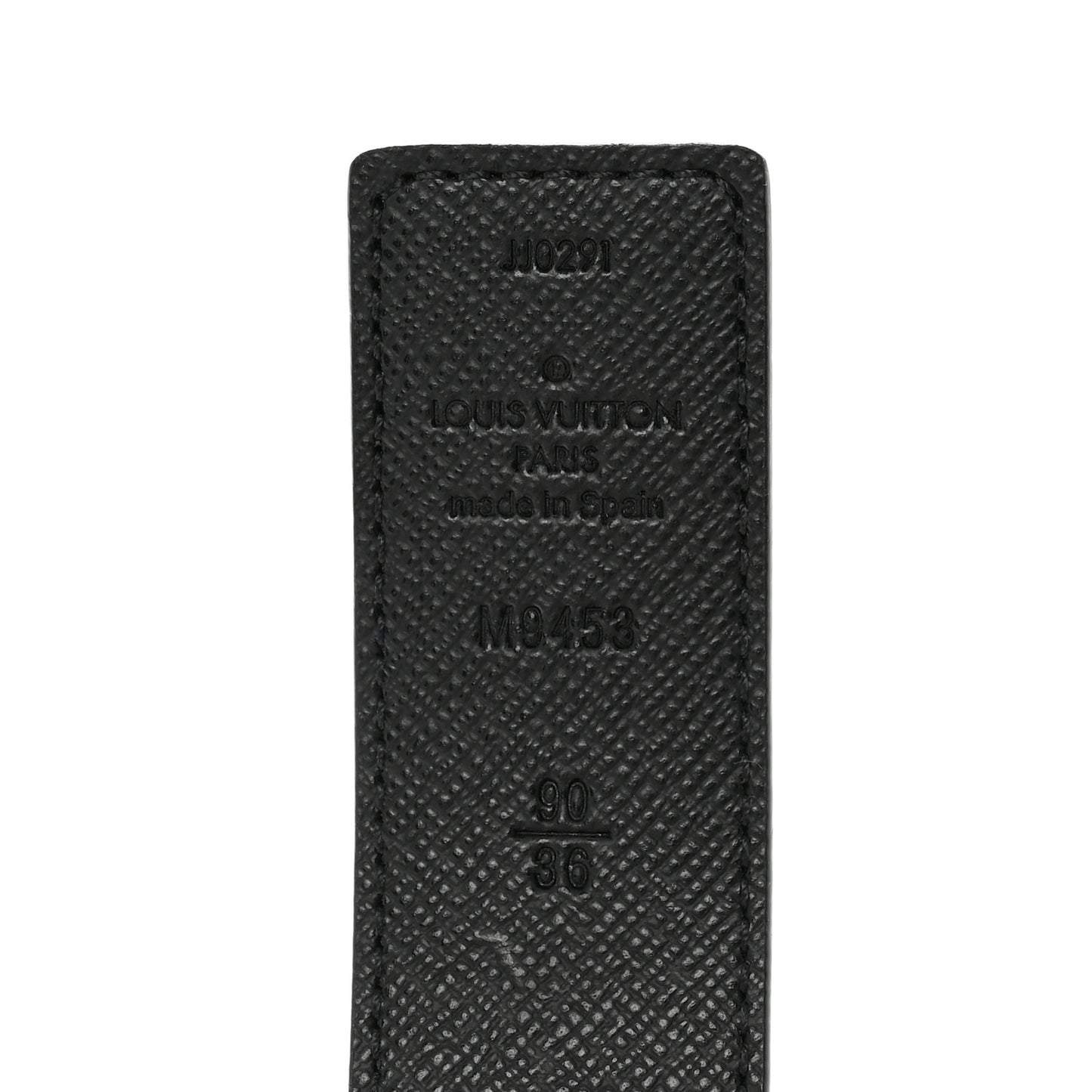 Calfskin Monogram 30mm LV Initiales Reversible Belt 90 36 Black