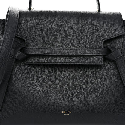 Celine Grained Calfskin Micro Belt Bag Black 8 of 11