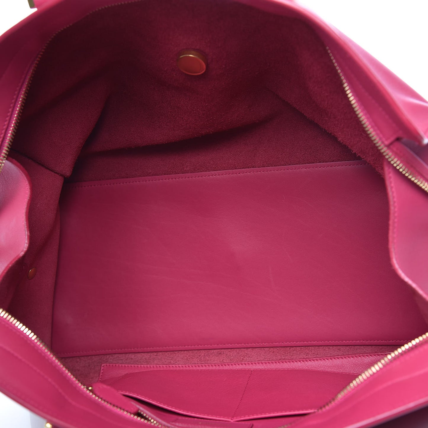 Calfskin Medium Classic Y Cabas Fuchsia