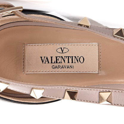 Valentino Garavani Nappa Rockstud Cross Strap D'Orsay 105mm Pumps 38 Black Poudre 6 of 11