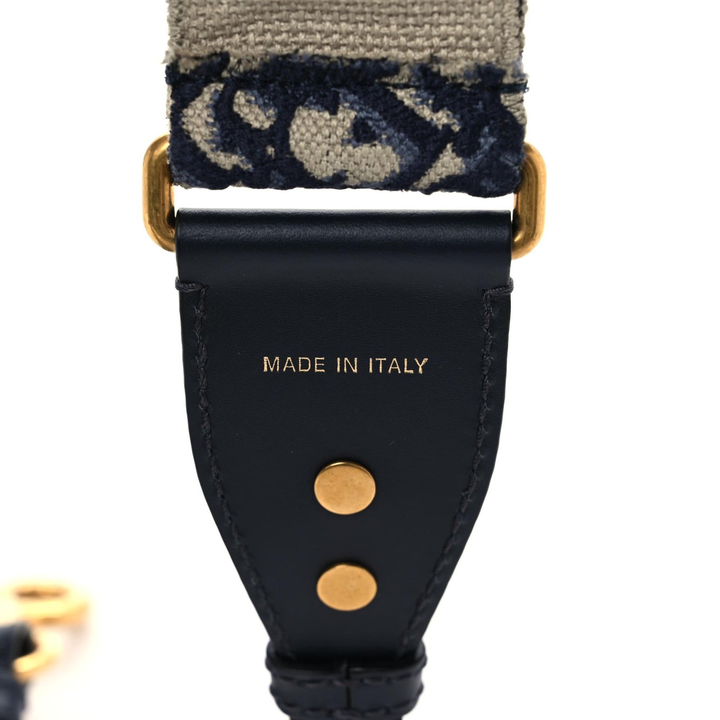 Oblique Studded Shoulder Strap Blue