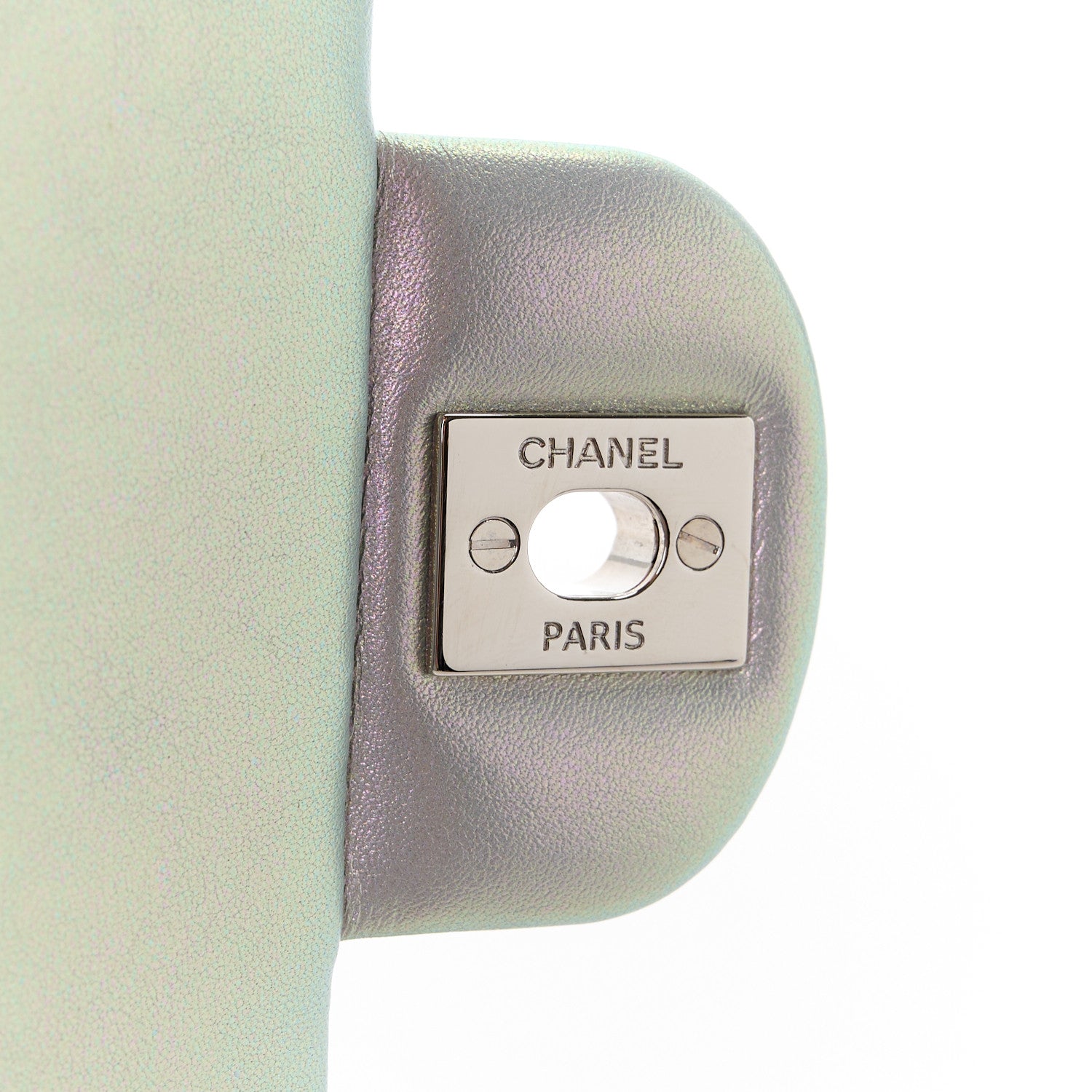 Chanel Iridescent Calfskin Quilted Small Double Flap Light Purple 7 of 12