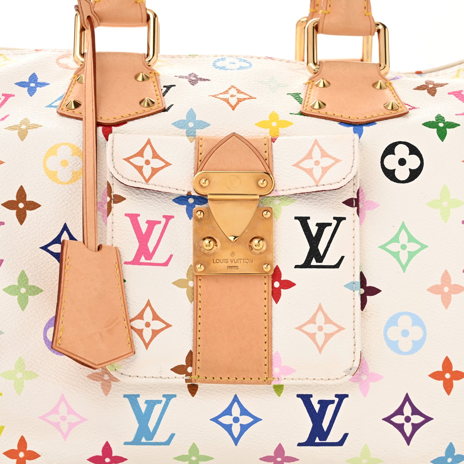 Louis Vuitton Monogram Multicolor Speedy 30 White 7 of 10